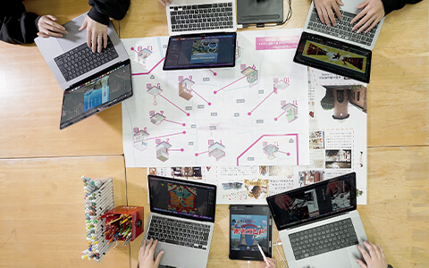 情報メディア学科 デザインコースのイメージ